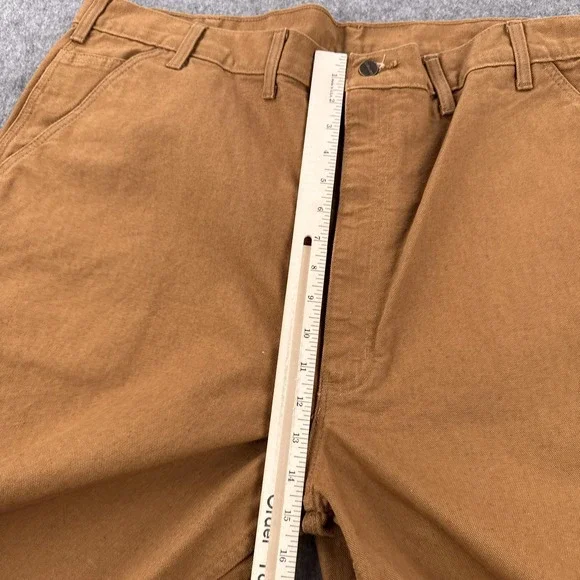 Carhartt Pants Mens 44x36 Brown Loose Fit Washed Duck Utility Work Pant BN0011